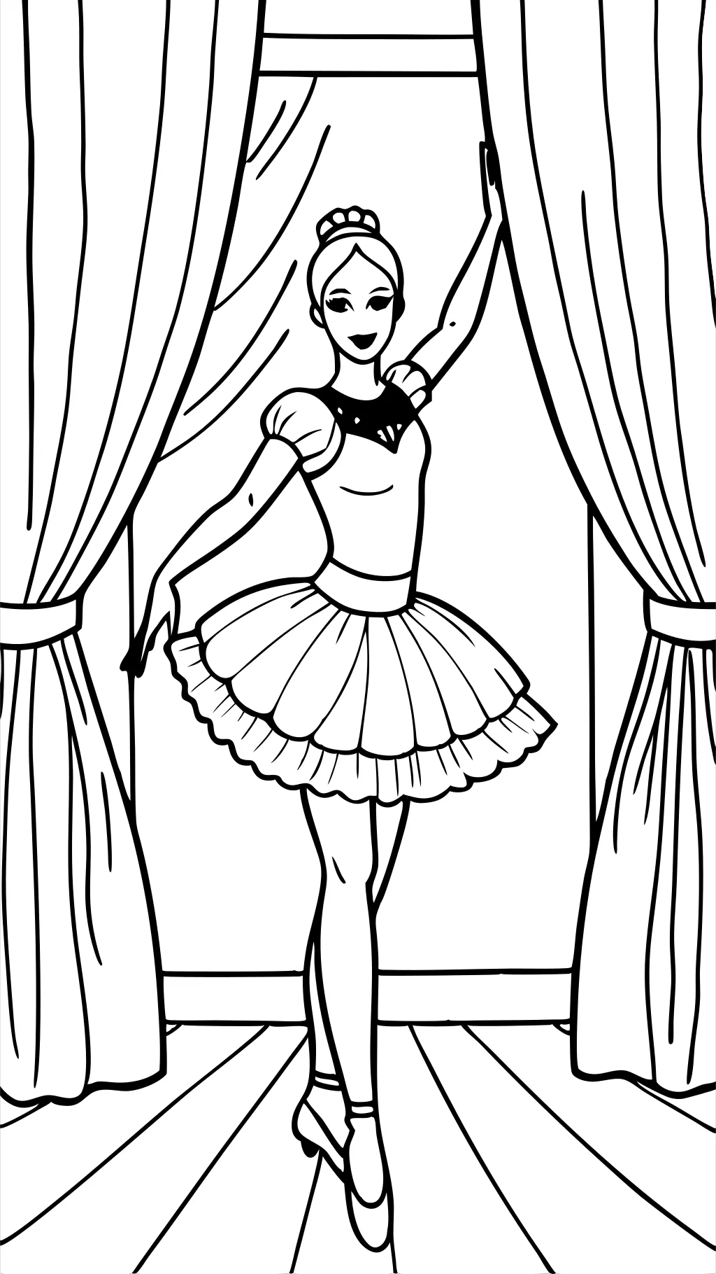 Barbie Ballerina Coloring Pages